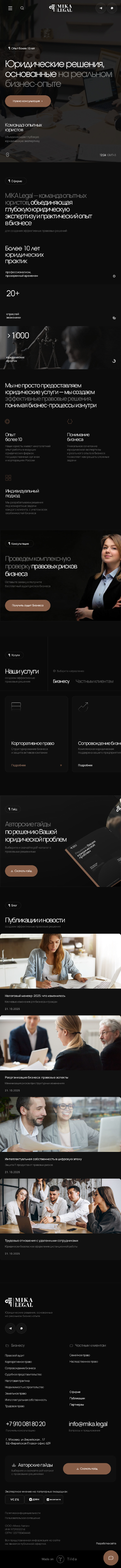 Развертка 480 проекта MIKA LEGAL